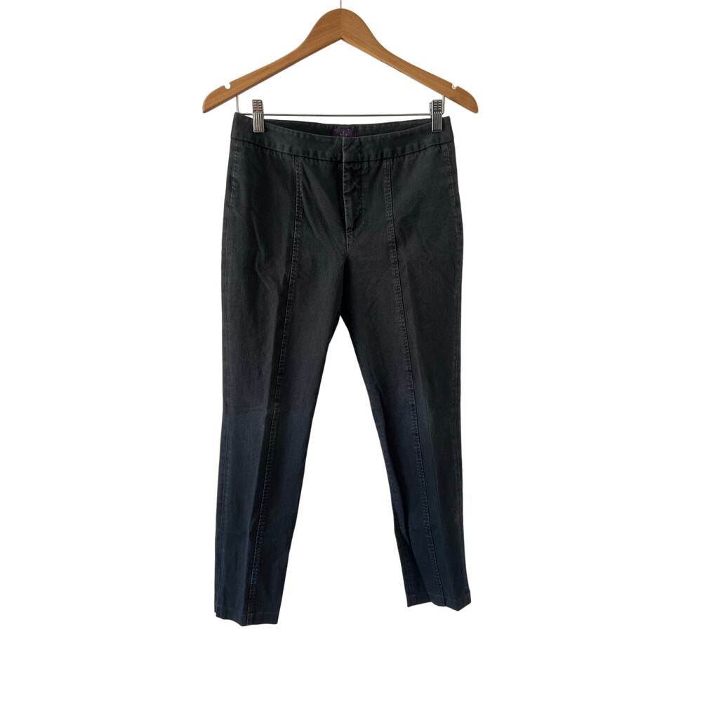 NYDJ Charcoal Gray Tummy Slimming Ankle Pants Woman Size 2 Stretch Twill